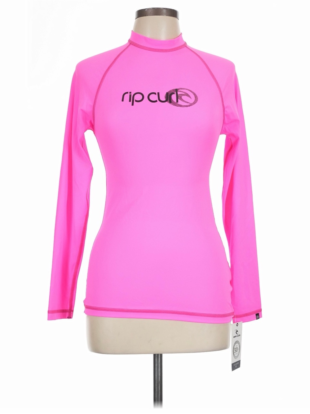 NWT Rip Curl Pink Long Sleeve Rash Guard Top Sz 12